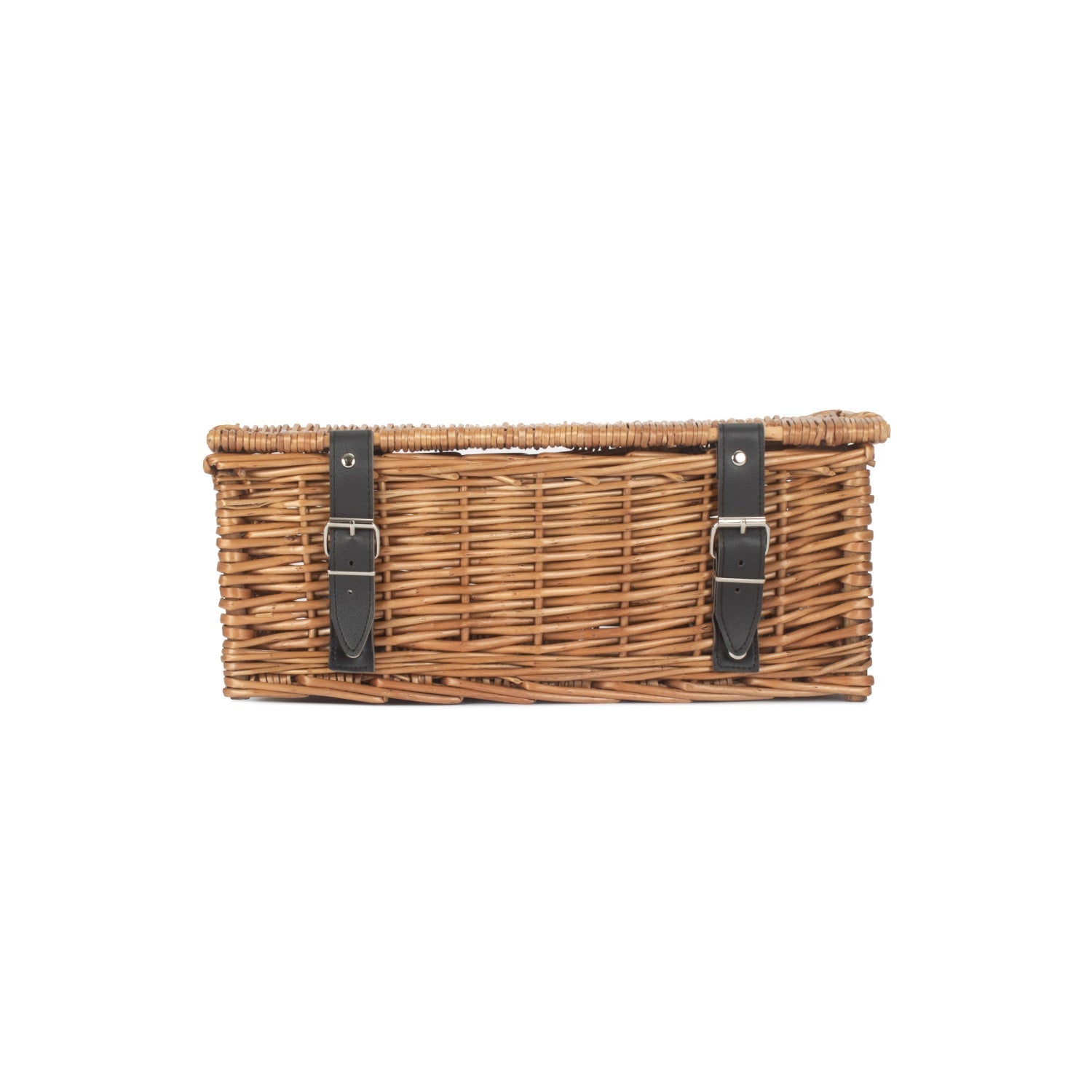 14 Inch Double Steamed Wicker Hamper Basket - Unlined - REGN