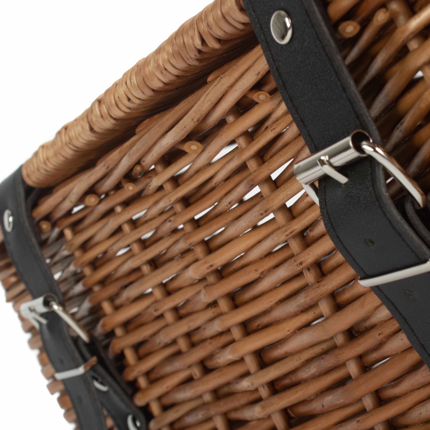 14 Inch Double Steamed Wicker Hamper Basket - Unlined - REGN
