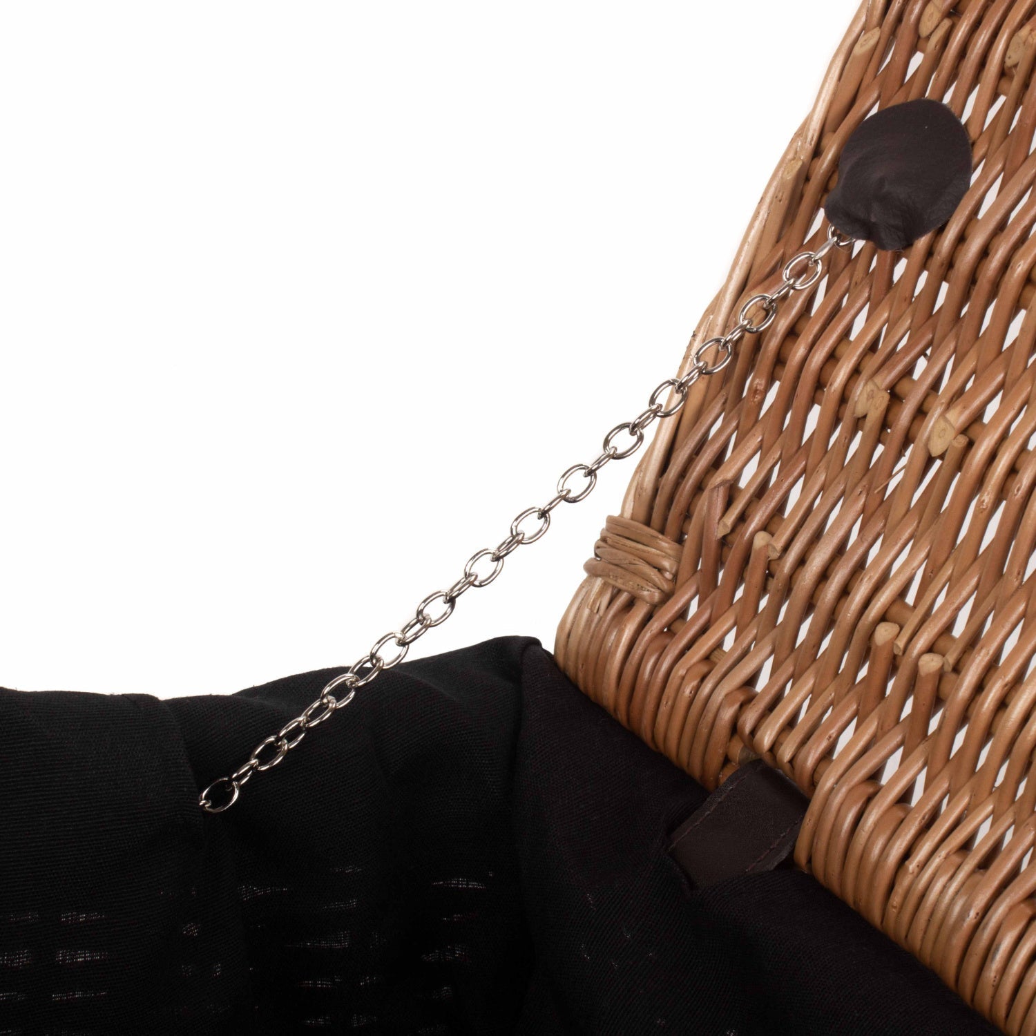 14 Inch Double Steamed WIllow Hamper with Black Lining - REGN