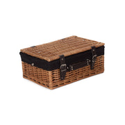 14 Inch Double Steamed WIllow Hamper with Black Lining - REGN