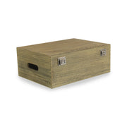 14 Inch Oak Effect Wooden Keepsake Box - REGN