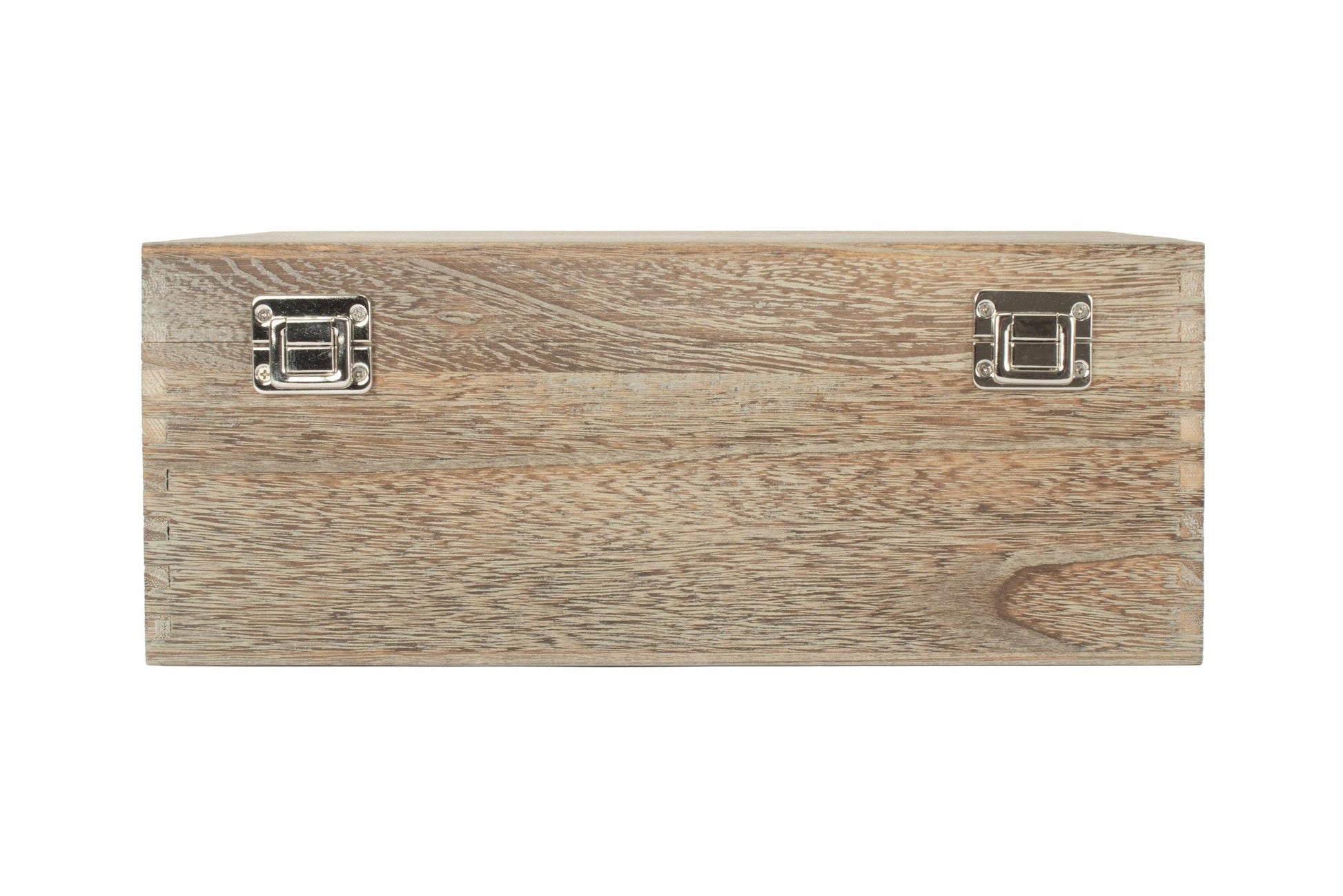 14 Inch Oak Effect Wooden Keepsake Box - REGN