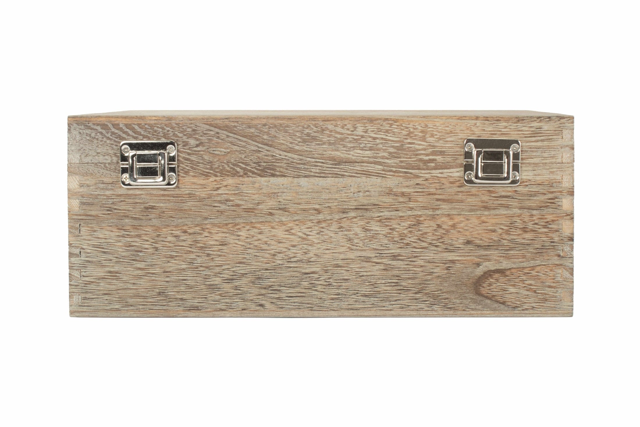 14 Inch Oak Effect Wooden Keepsake Box - REGN