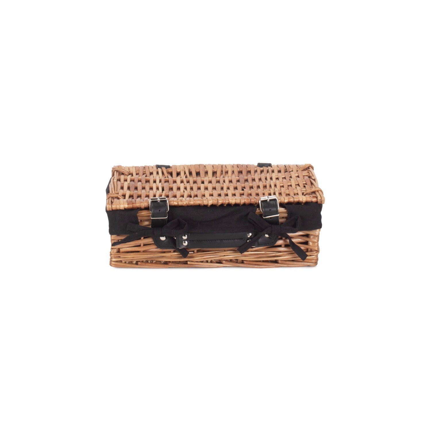 14 Inch Split Willow Hamper with Black Lining - REGN