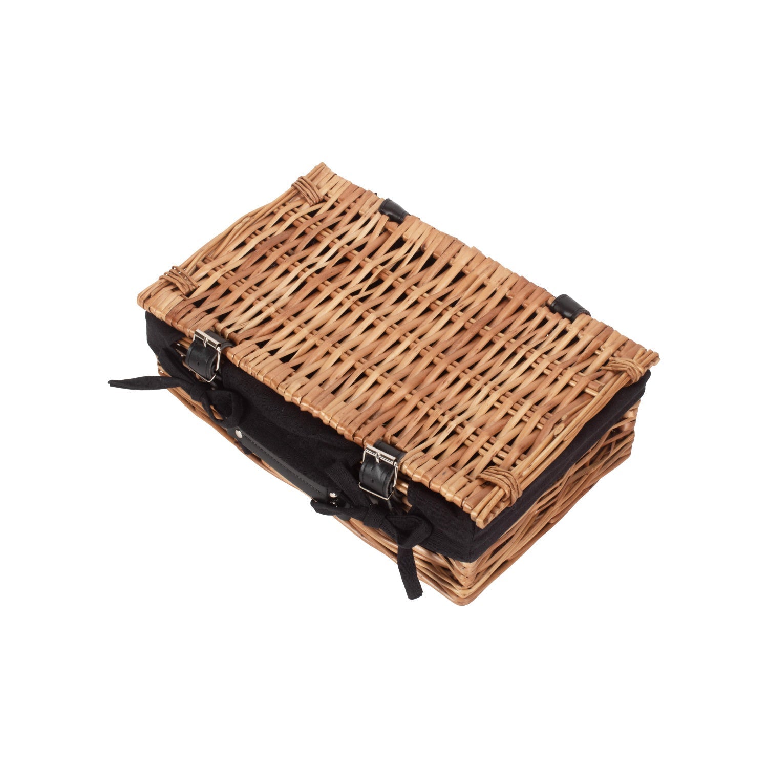 14 Inch Split Willow Hamper with Black Lining - REGN