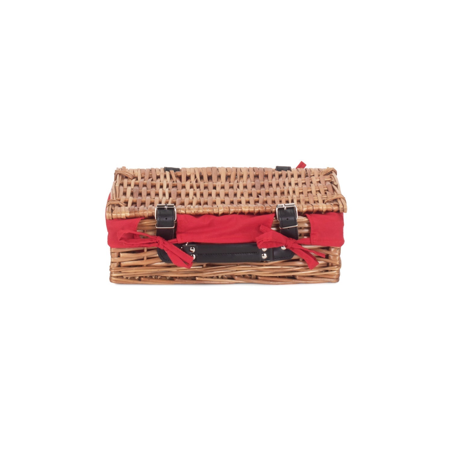 14 Inch Split Willow Hamper with Red Lining - REGN