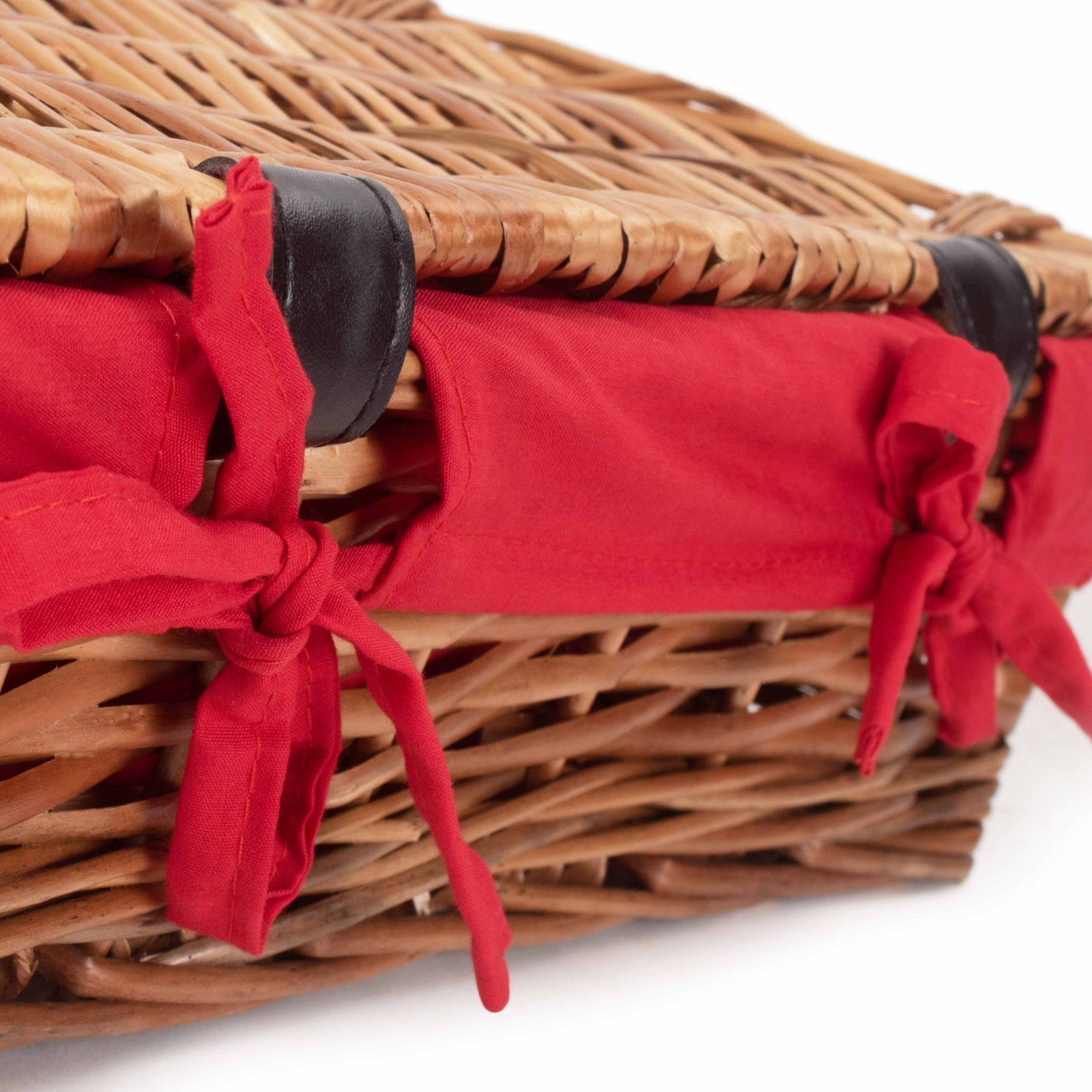 14 Inch Split Willow Hamper with Red Lining - REGN