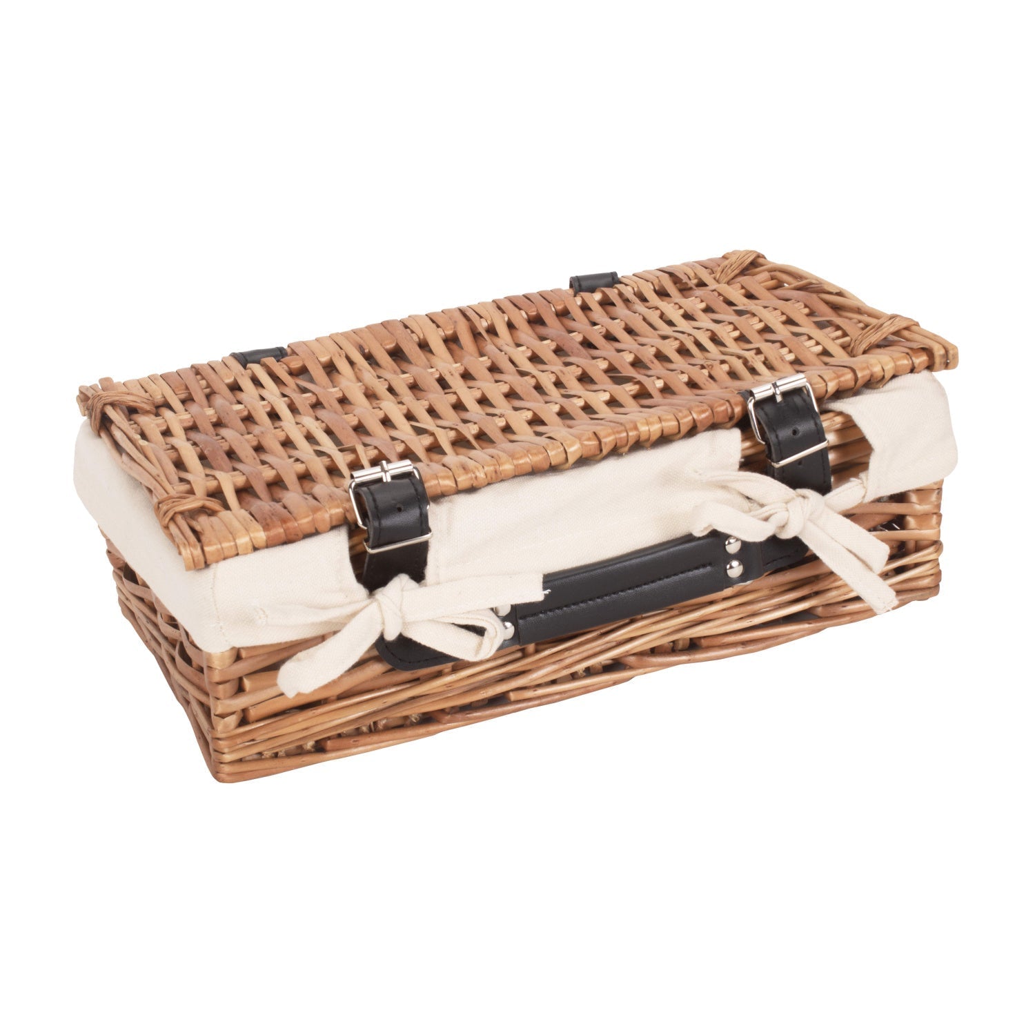 14 Inch Split Willow Hamper with White Lining - REGN