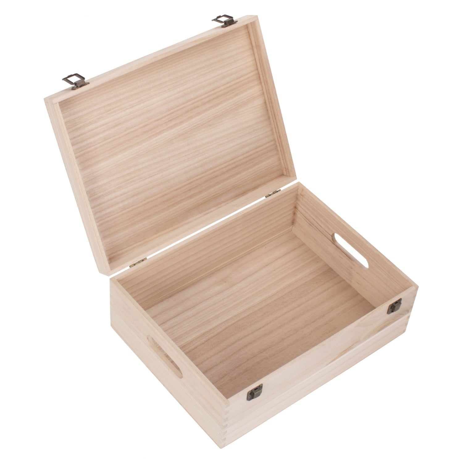 14 Inch Unvarnished Wooden Keepsake Box - REGN