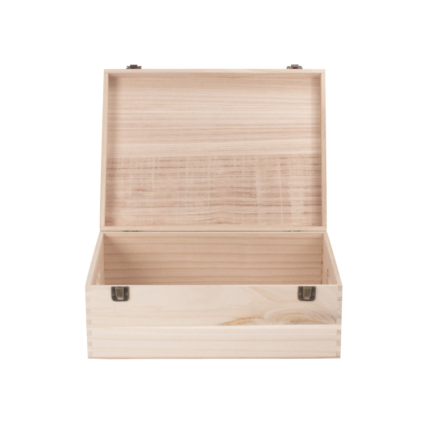 14 Inch Unvarnished Wooden Keepsake Box - REGN