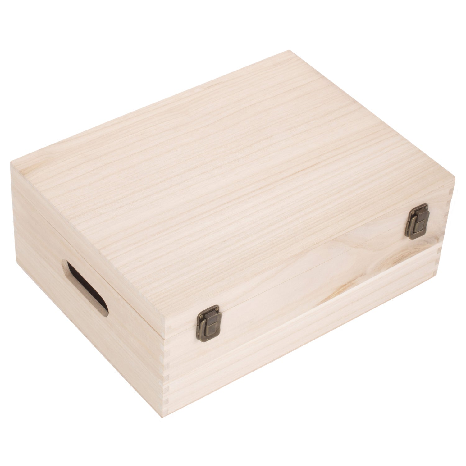 14 Inch Unvarnished Wooden Keepsake Box - REGN