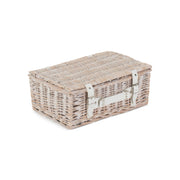 14 Inch White Wash Willow Hamper - REGN