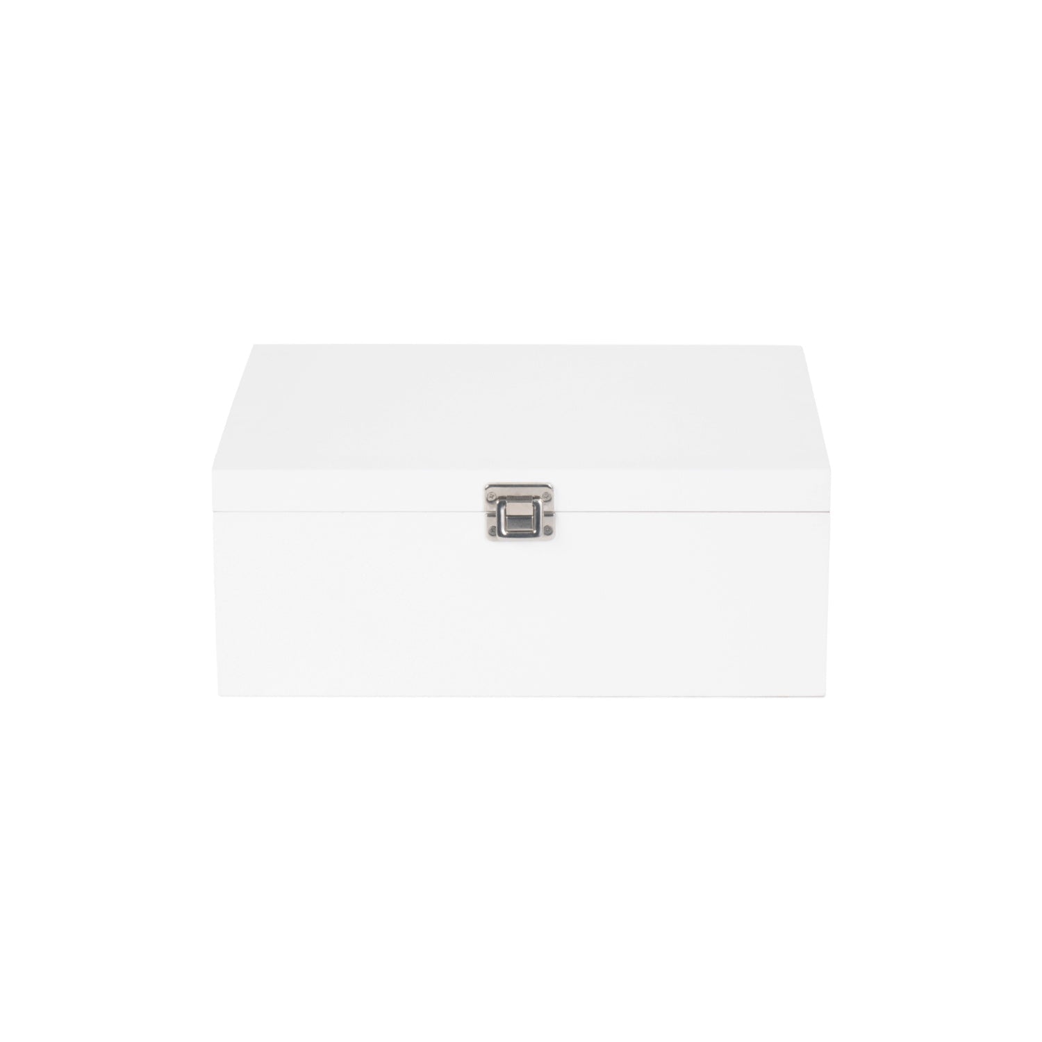 14 Inch White Wooden Keepsake Box - REGN