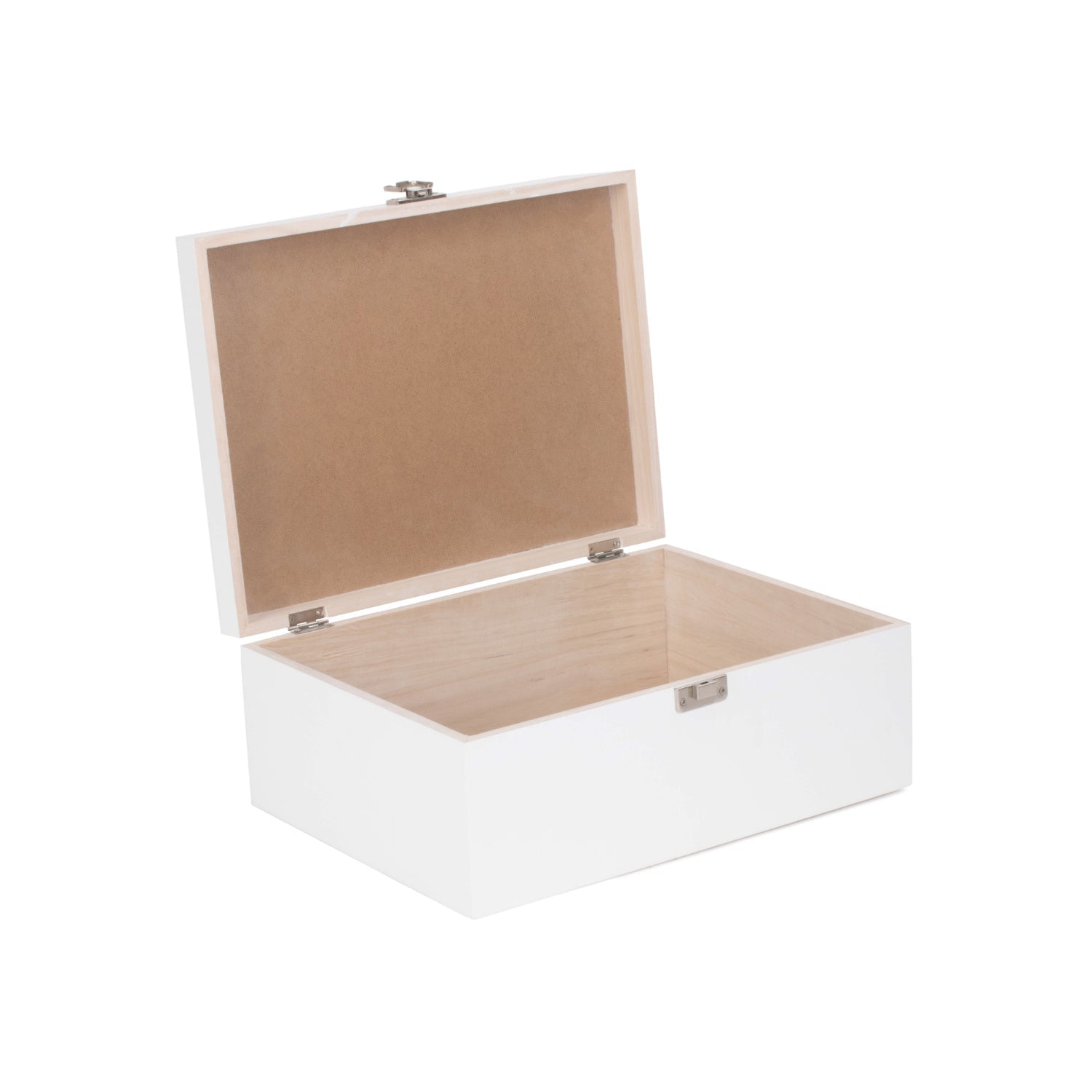14 Inch White Wooden Keepsake Box - REGN