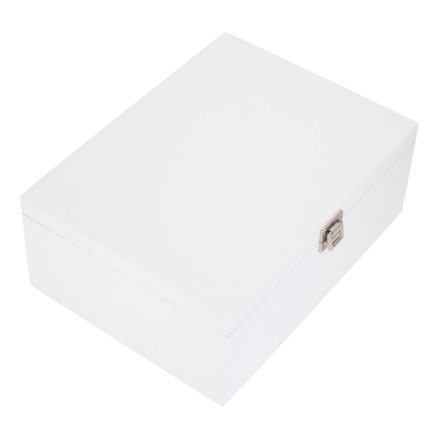 14 Inch White Wooden Keepsake Box - REGN