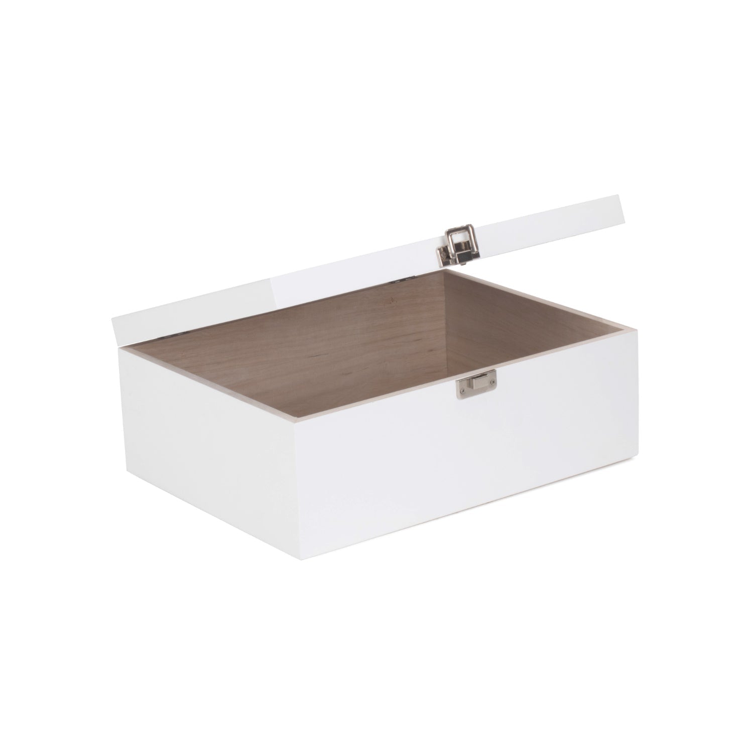 14 Inch White Wooden Keepsake Box - REGN