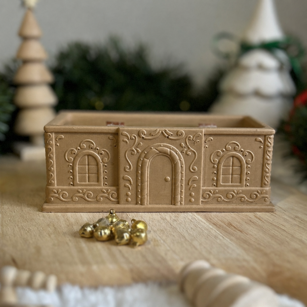 Christmas Cottage Soy Wax Candle – Gingerbread Scented | 64 Hour Burn
