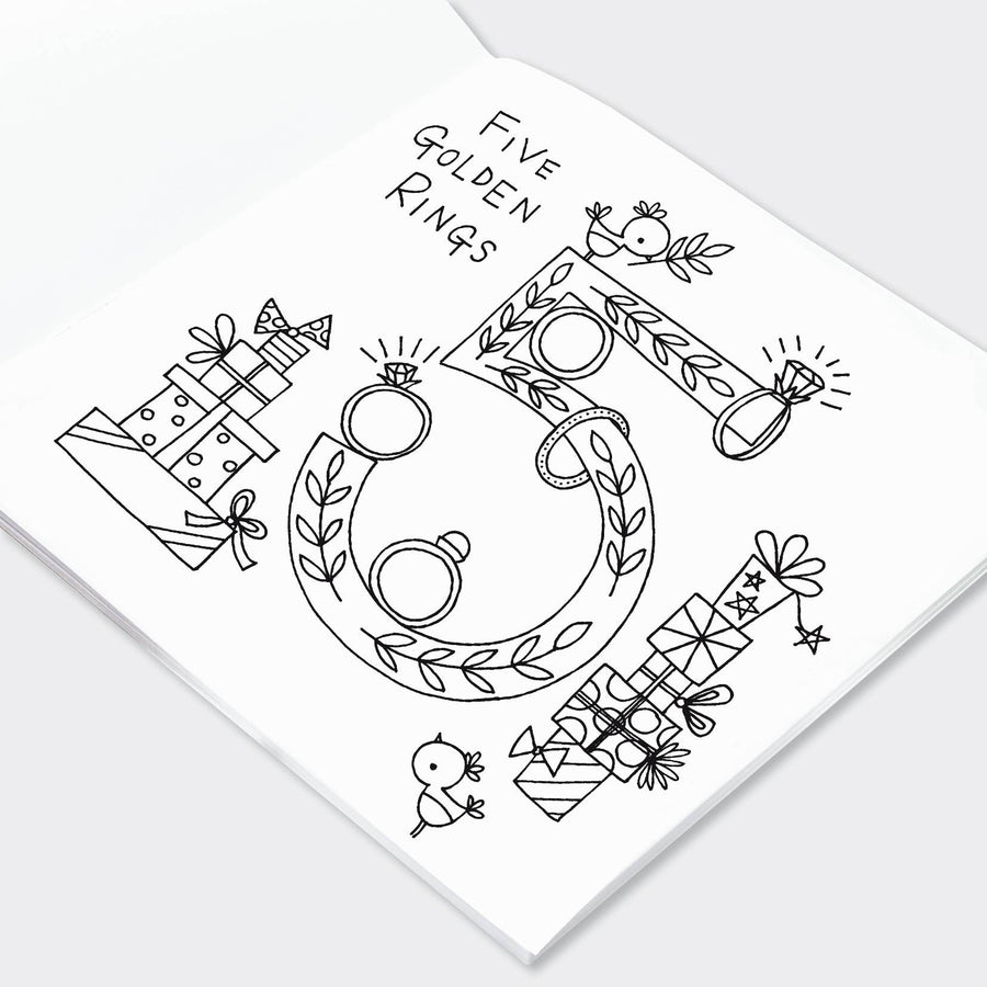 Children’s Christmas Colouring Book – 12 Days of Christmas