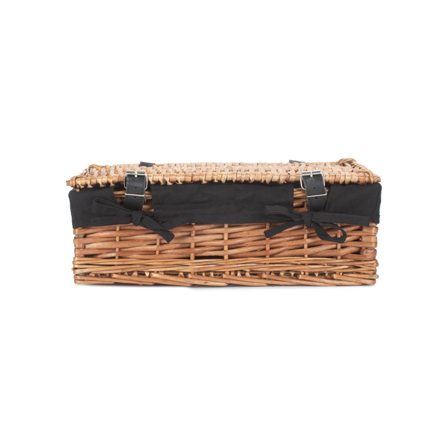 15 Inch Split Willow Hamper with Black Lining - REGN