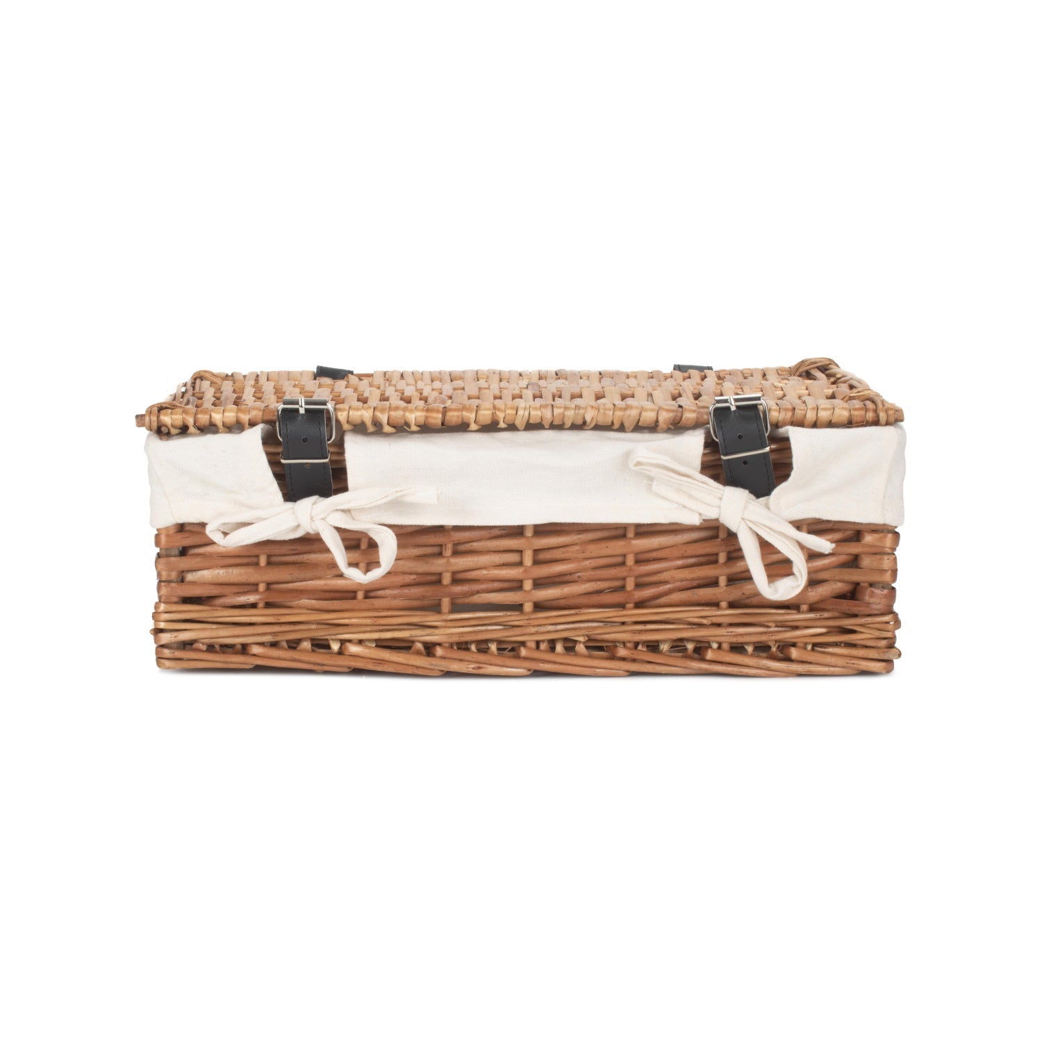 15 Inch Split Willow Hamper with White Lining - REGN