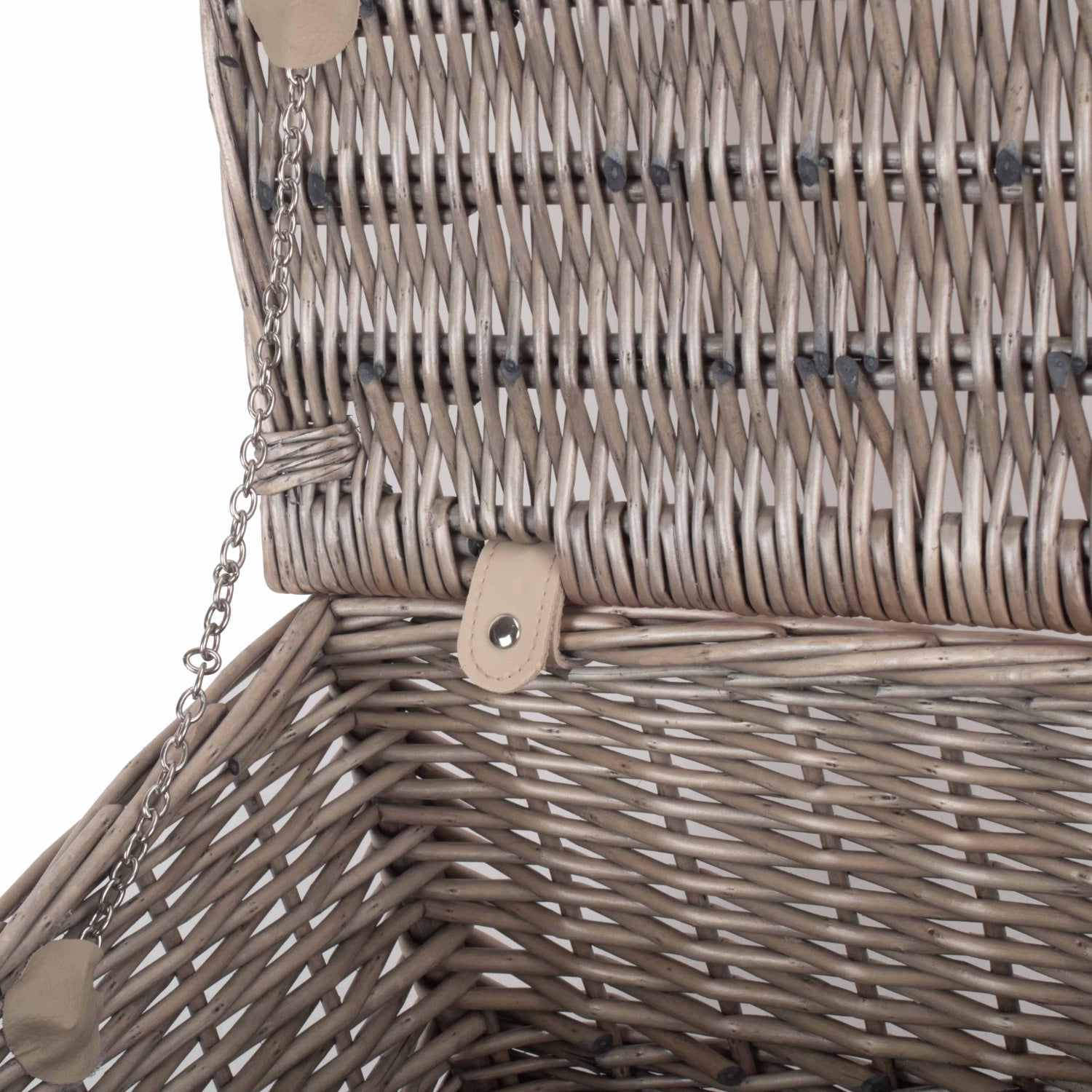 16 Inch Antique Wash Willow Hamper - REGN