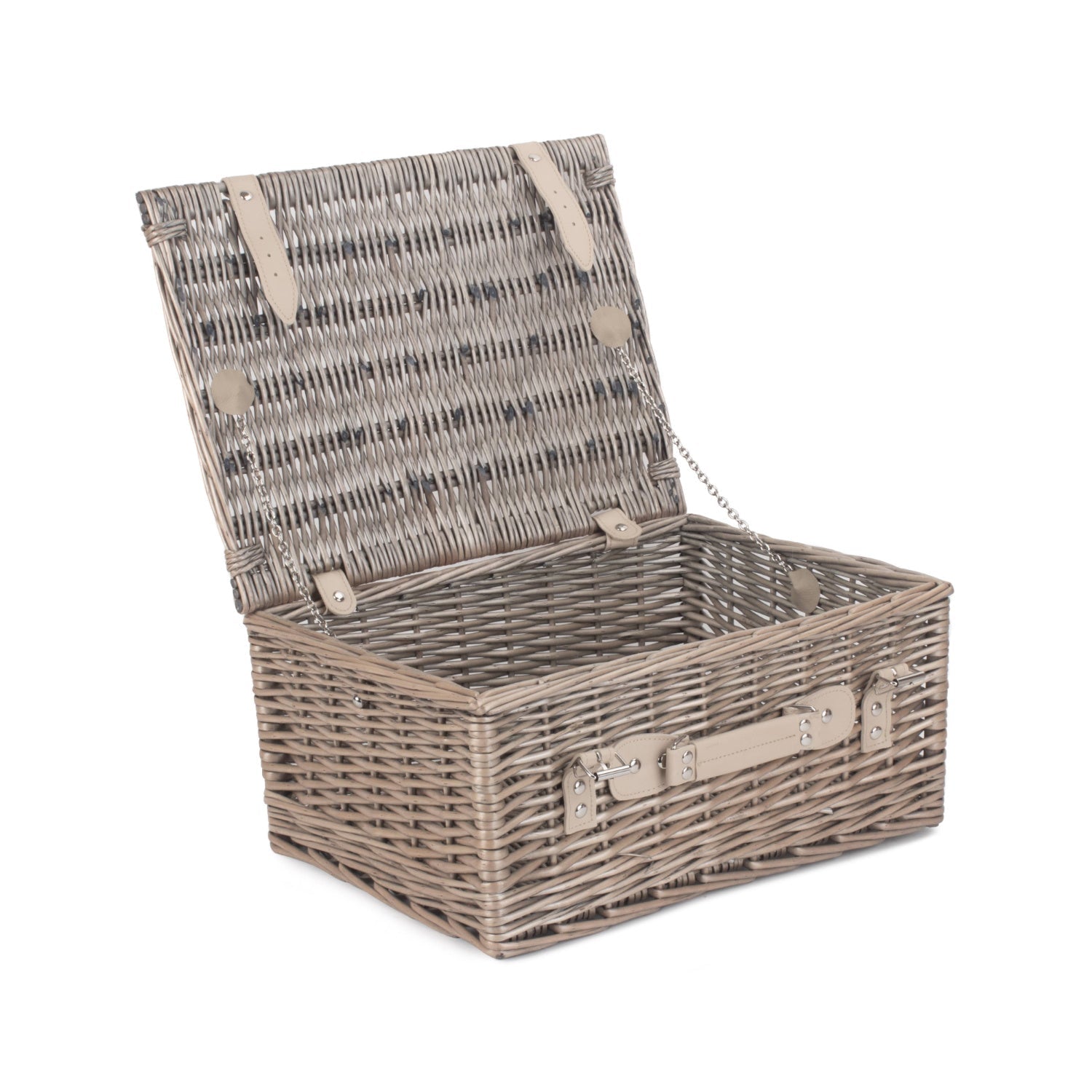 16 Inch Antique Wash Willow Hamper - REGN