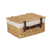 16 Inch Buff Willow Hamper with White Lining - REGN