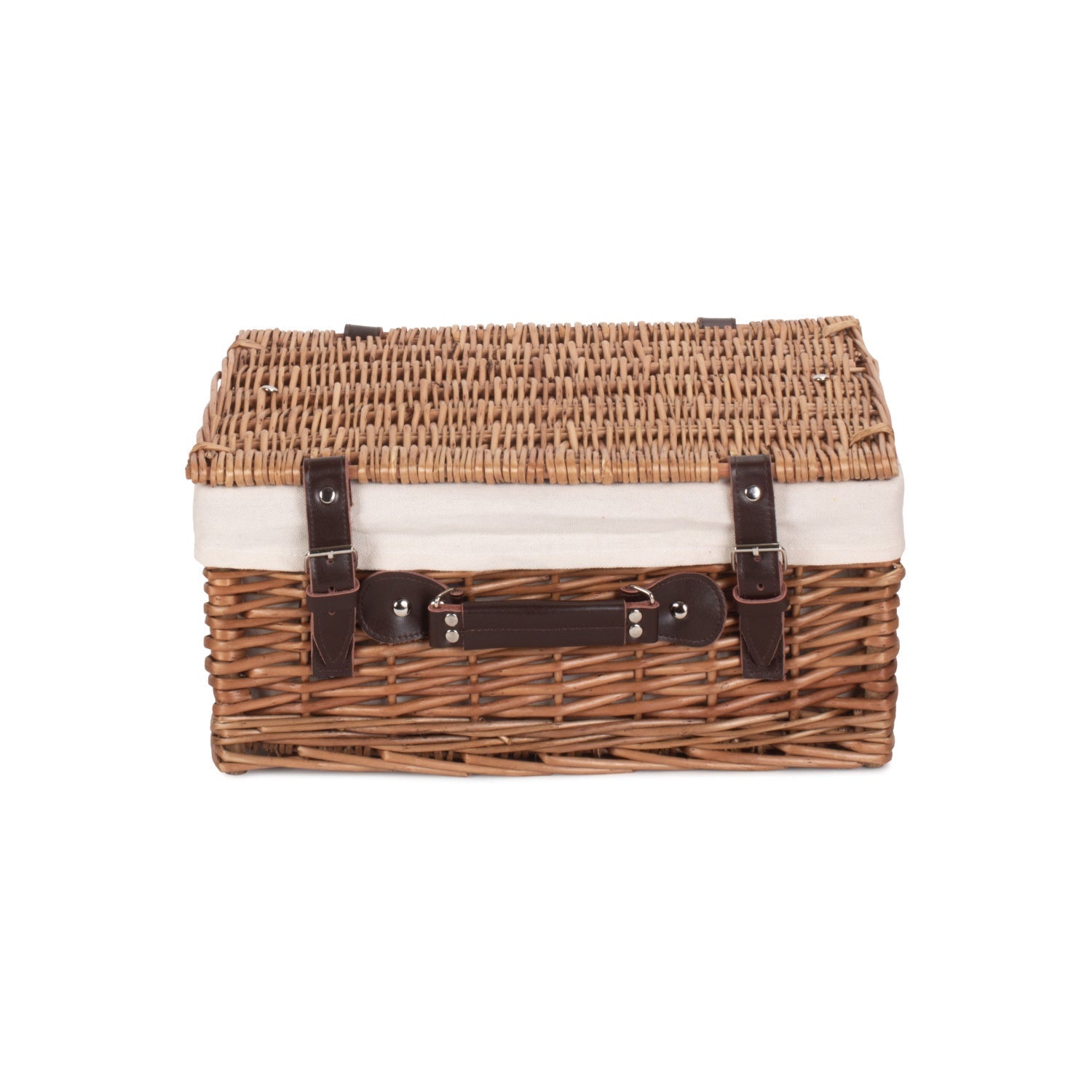 16 Inch Double Steamed Hamper with White Lining - REGN
