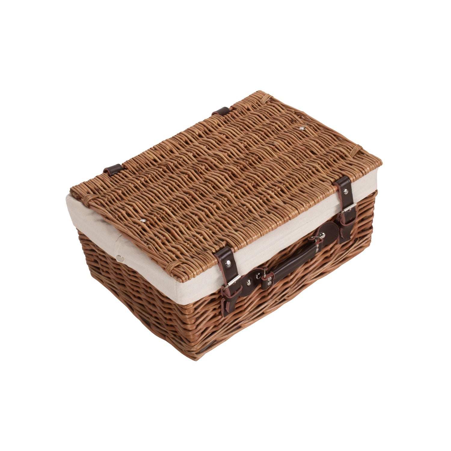 16 Inch Double Steamed Hamper with White Lining - REGN