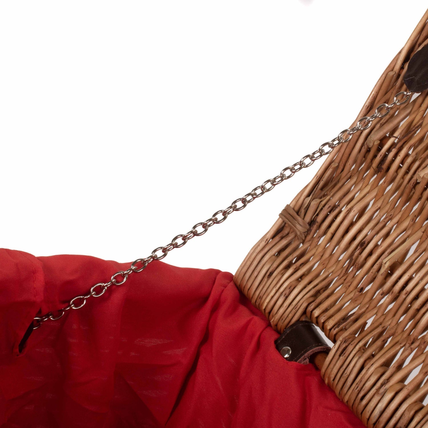 16 Inch Double Steamed Willow Hamper with Red Lining - REGN