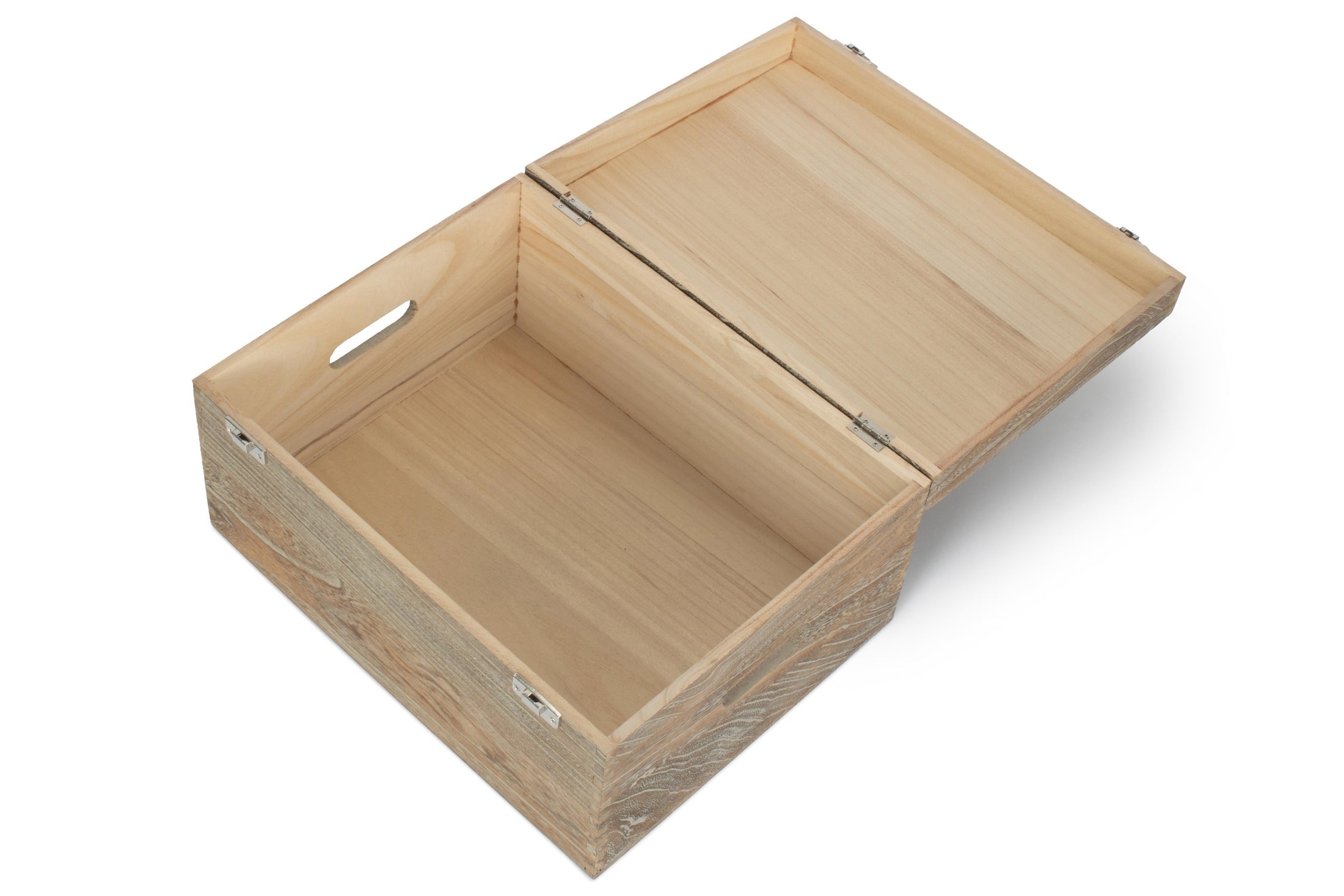 16 Inch Oak Effect Wooden Keepsake Box - REGN