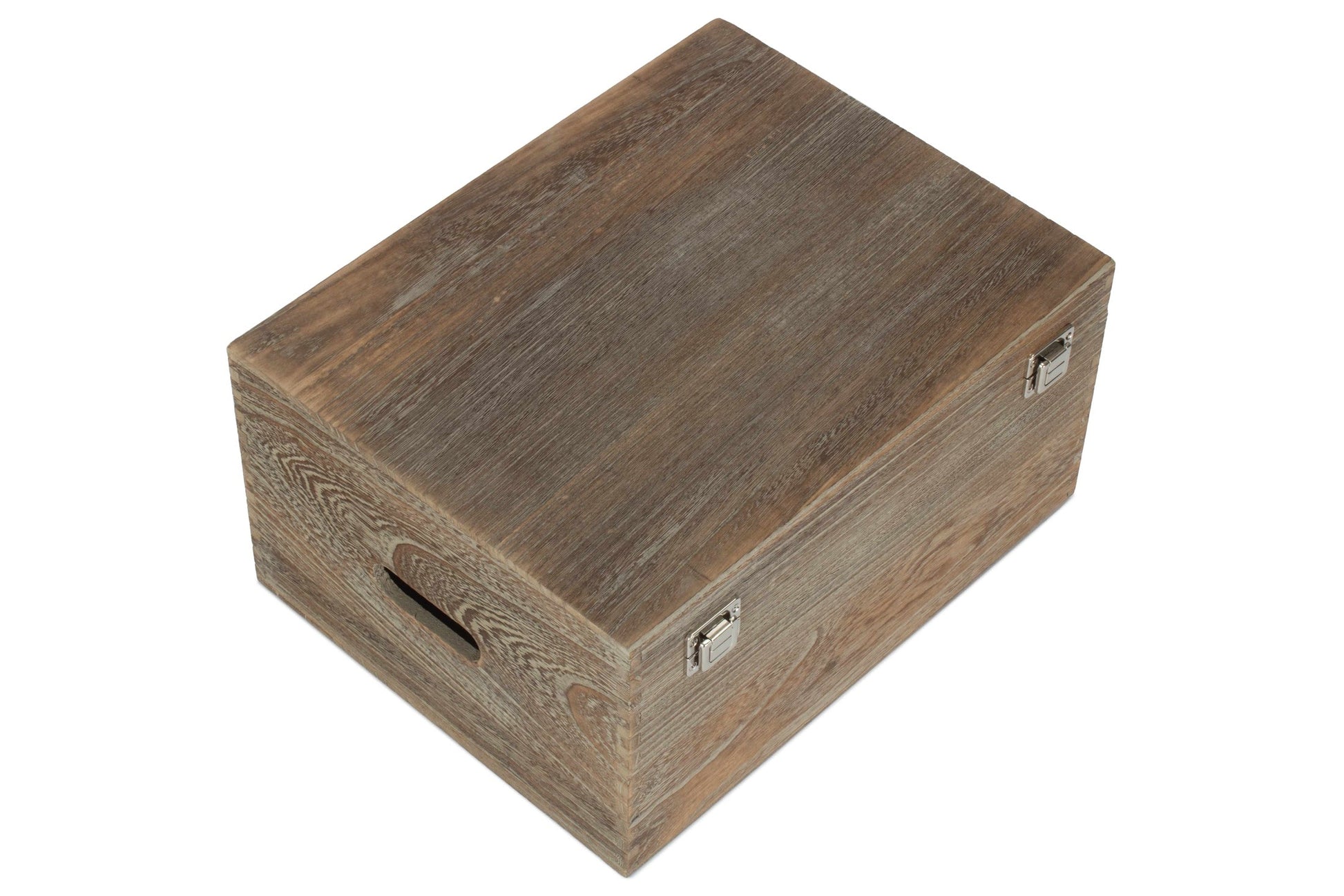 16 Inch Oak Effect Wooden Keepsake Box - REGN