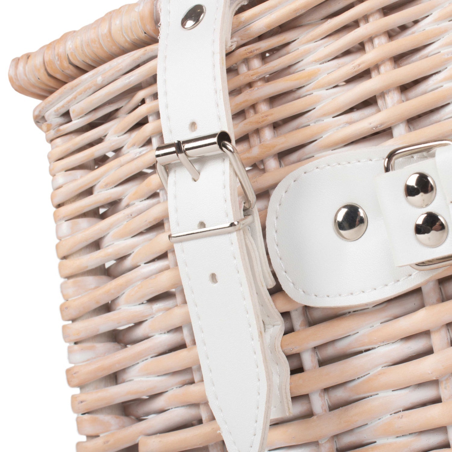 16 Inch White Wash Willow Hamper - REGN
