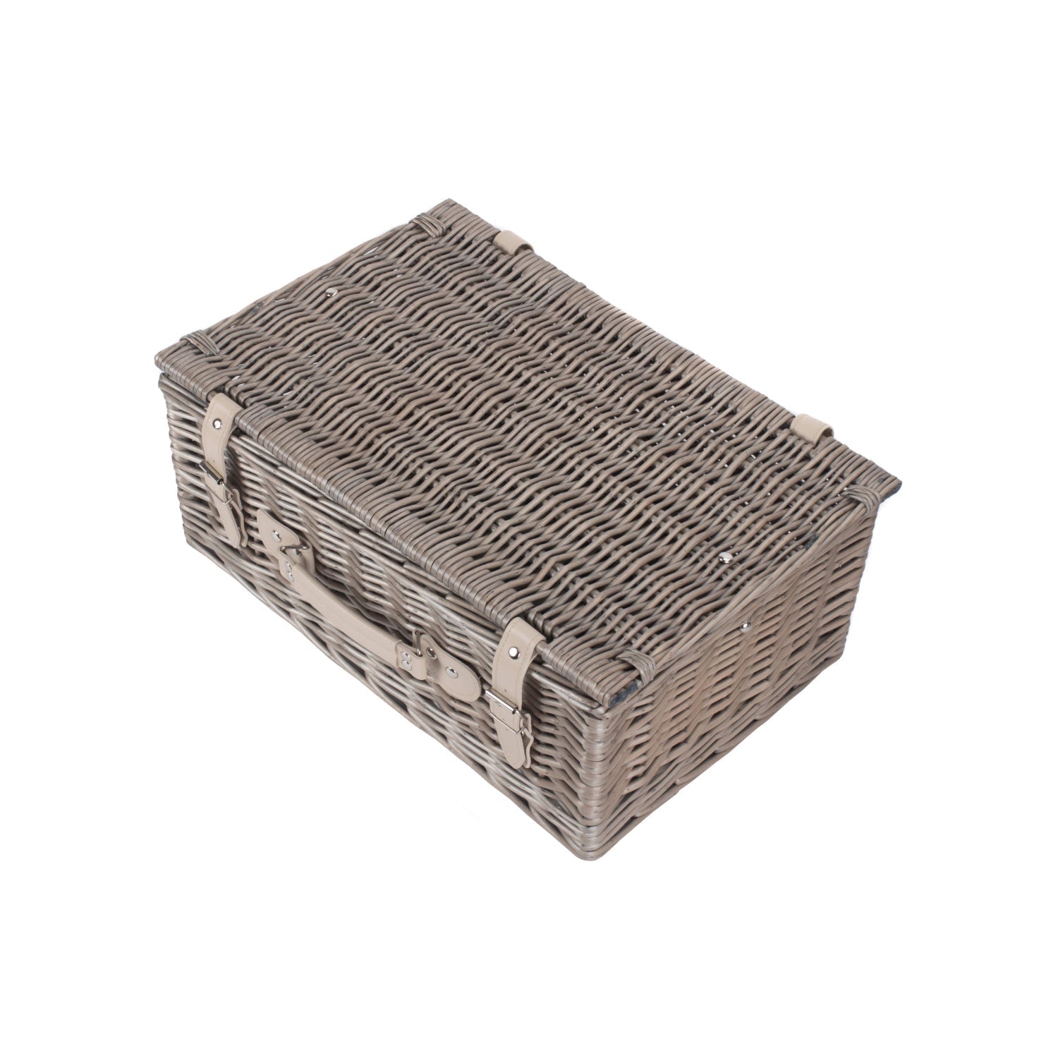 18 Inch Antique Wash Willow Hamper - REGN