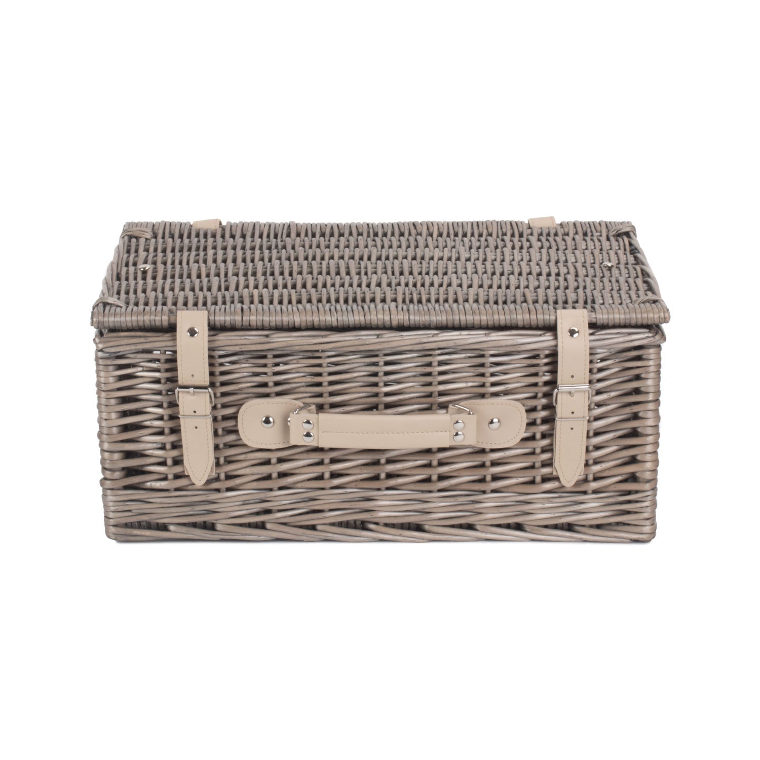 18 Inch Antique Wash Willow Hamper - REGN