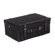 18 Inch Black Willow Hamper with Black Lining - REGN