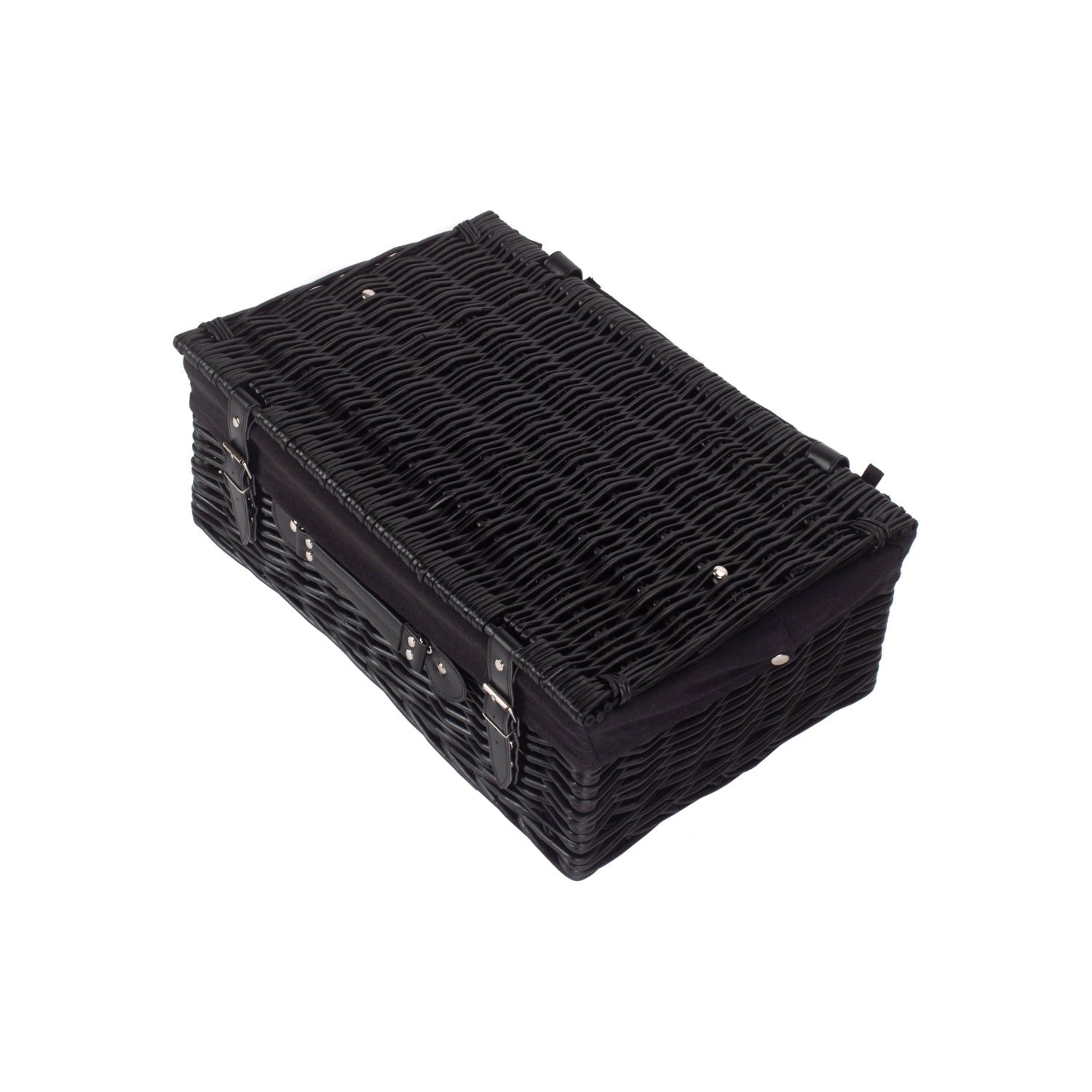 18 Inch Black Willow Hamper with Black Lining - REGN