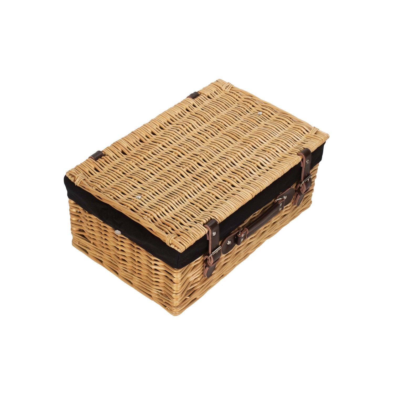 18 Inch Buff Willow Hamper Trunk with Black Lining - REGN