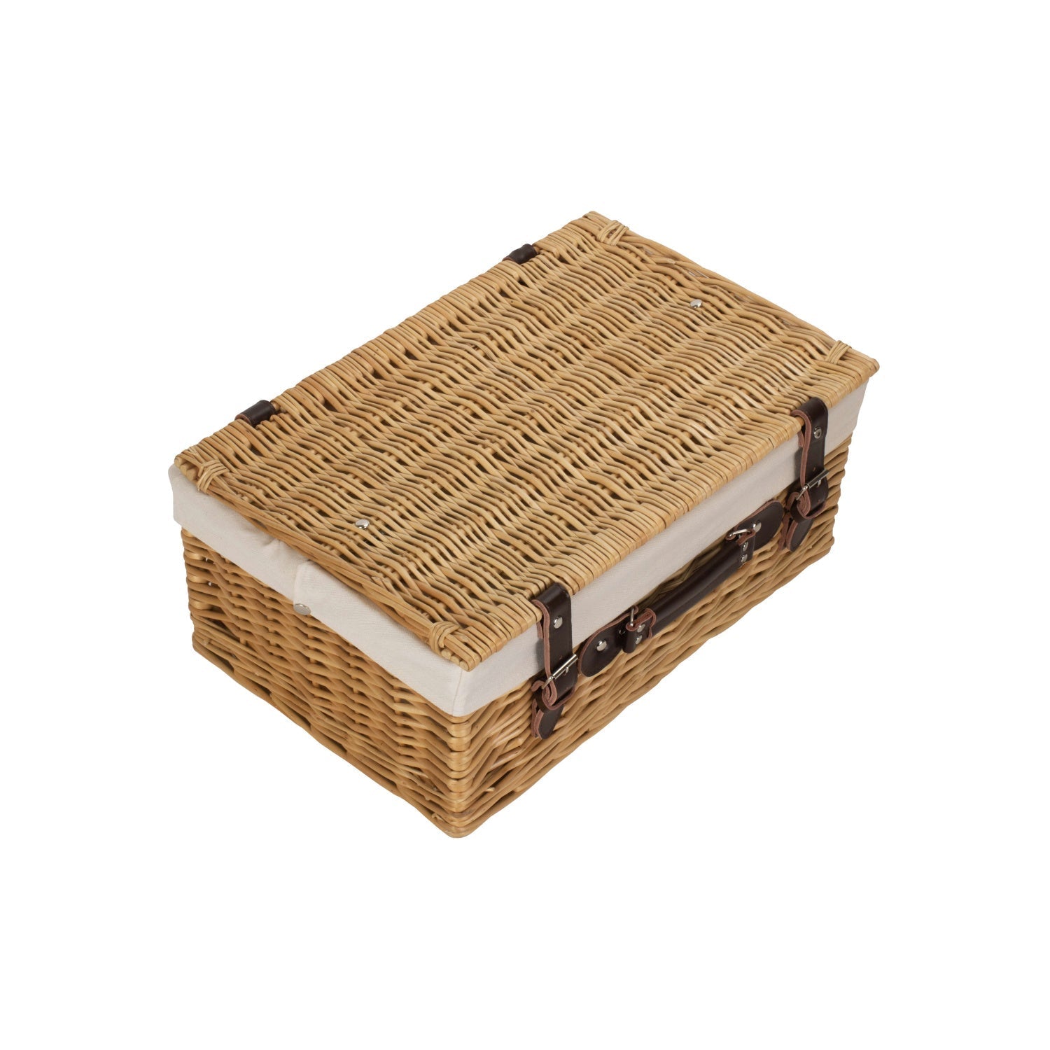 18 Inch Buff Willow Hamper Trunk with White Lining - REGN