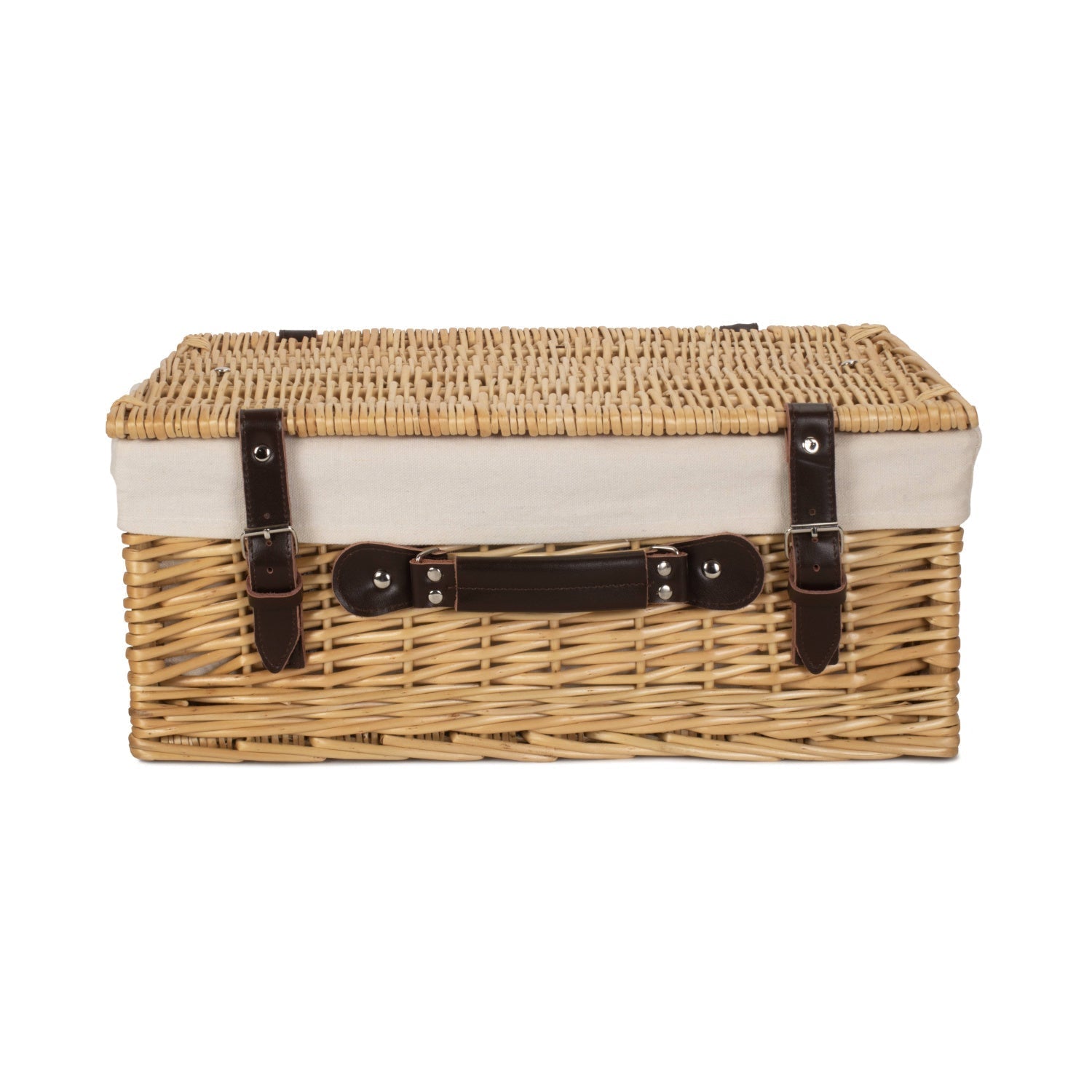 18 Inch Buff Willow Hamper Trunk with White Lining - REGN