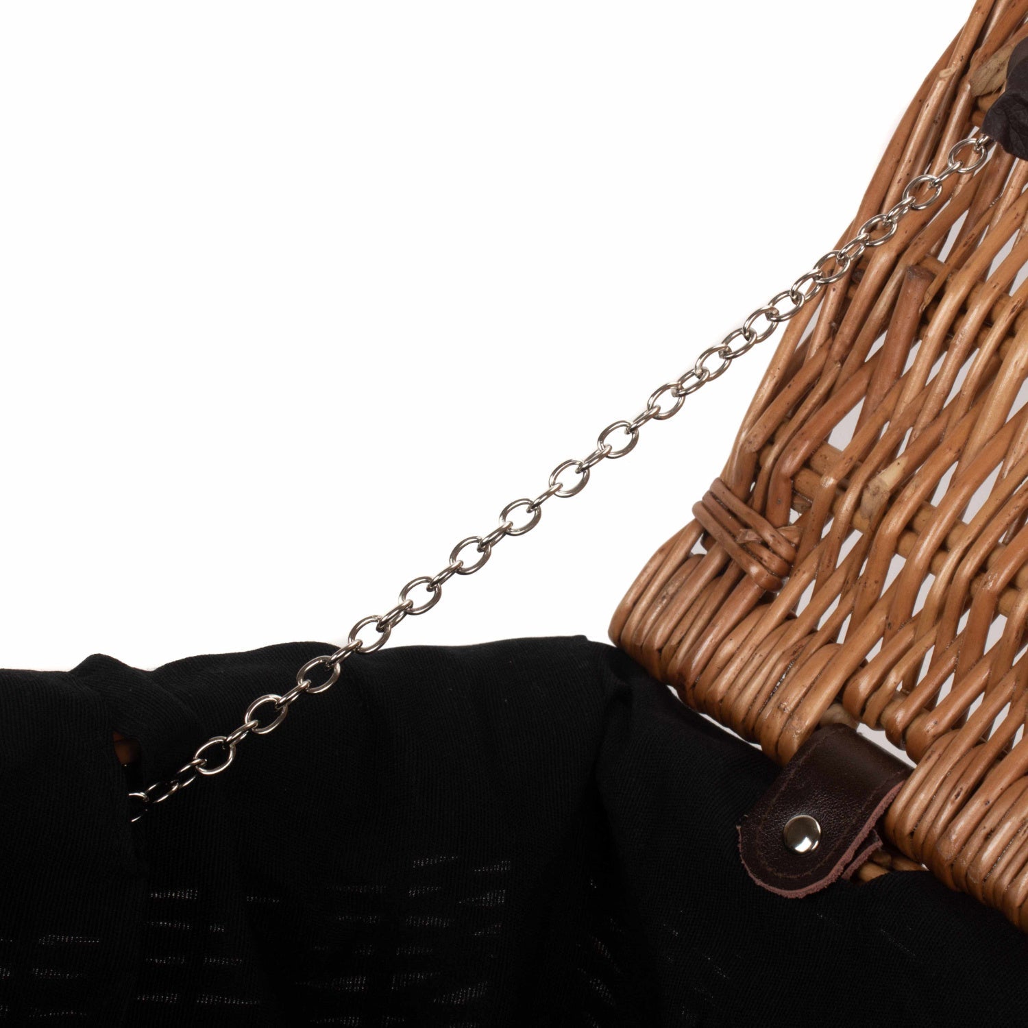 18 Inch Double Steamed Willow Hamper Trunk with Black Lining - REGN