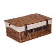 18 Inch Double Steamed Willow Hamper Trunk with White Lining - REGN