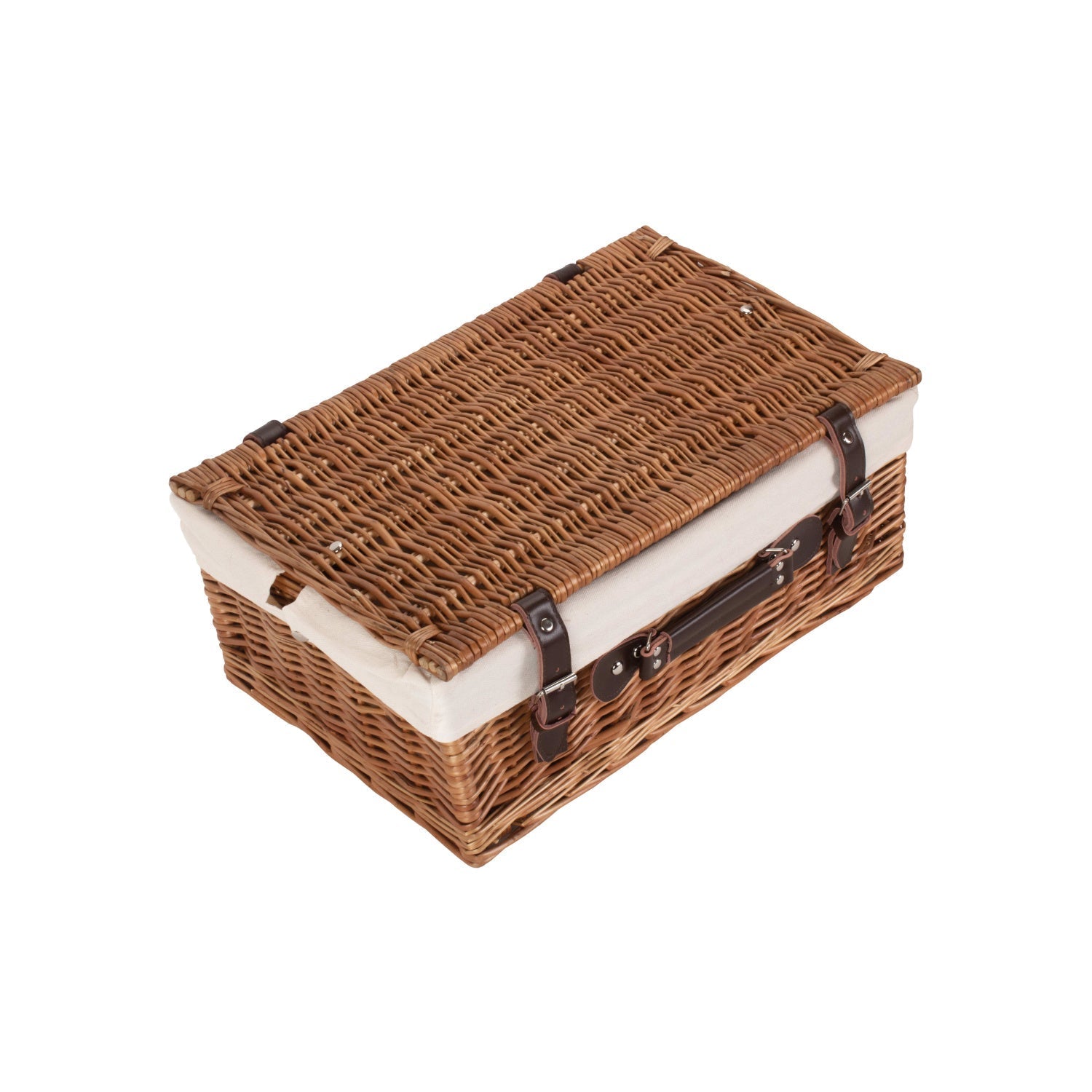 18 Inch Double Steamed Willow Hamper Trunk with White Lining - REGN