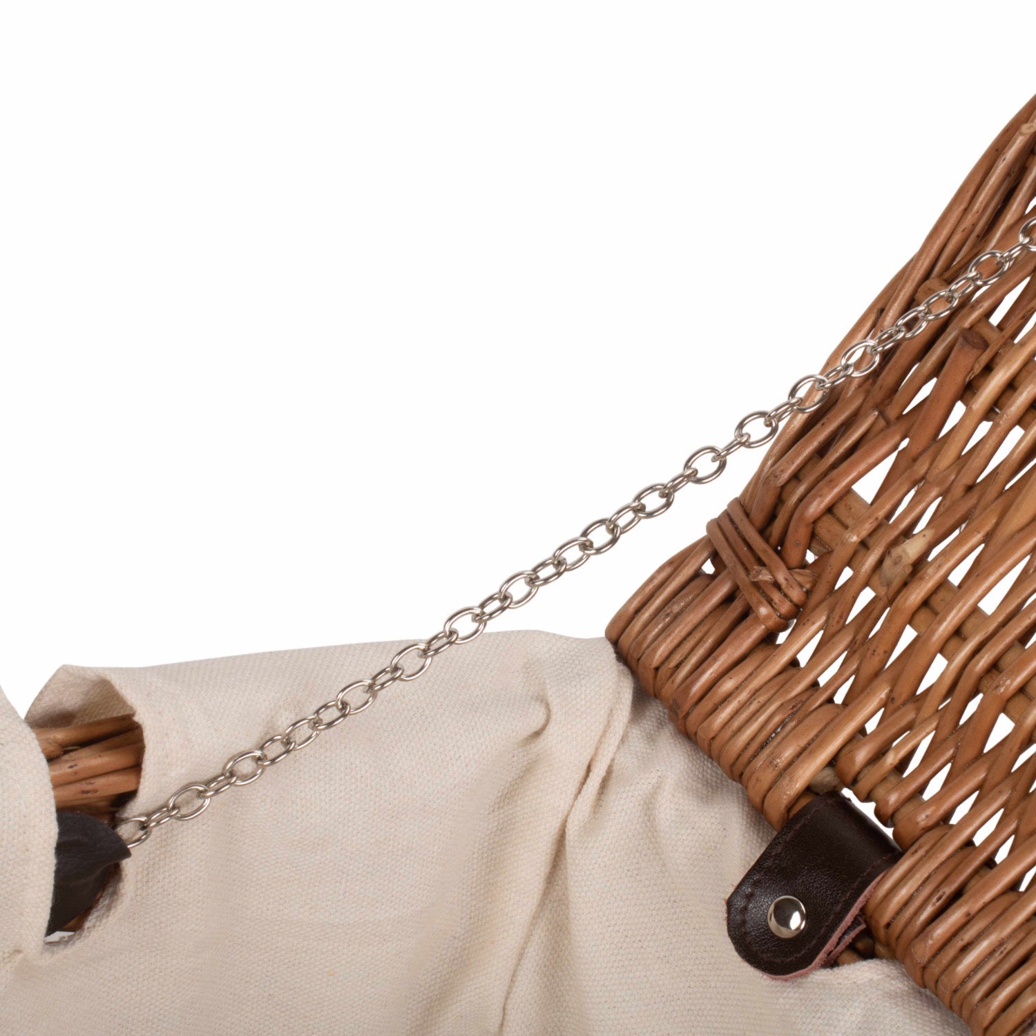 18 Inch Double Steamed Willow Hamper Trunk with White Lining - REGN