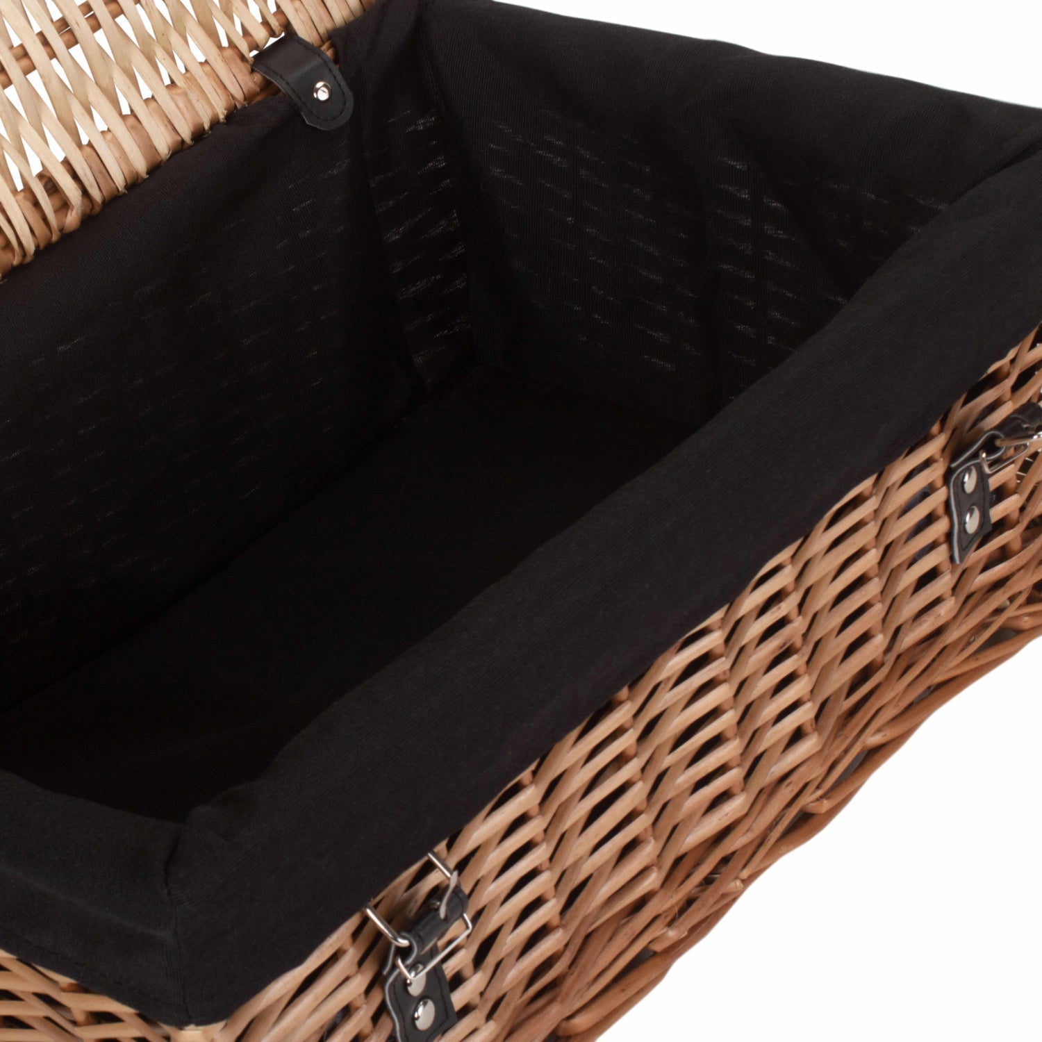 18 Inch Split Willow Hamper with Black Lining - REGN