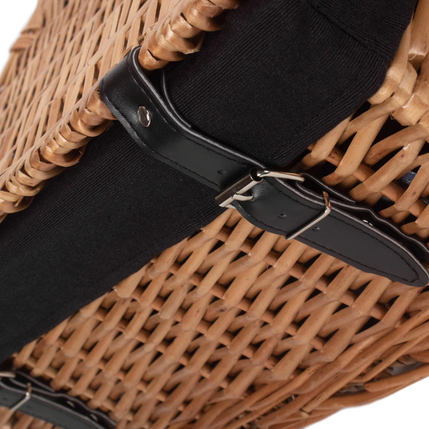 18 Inch Split Willow Hamper with Black Lining - REGN