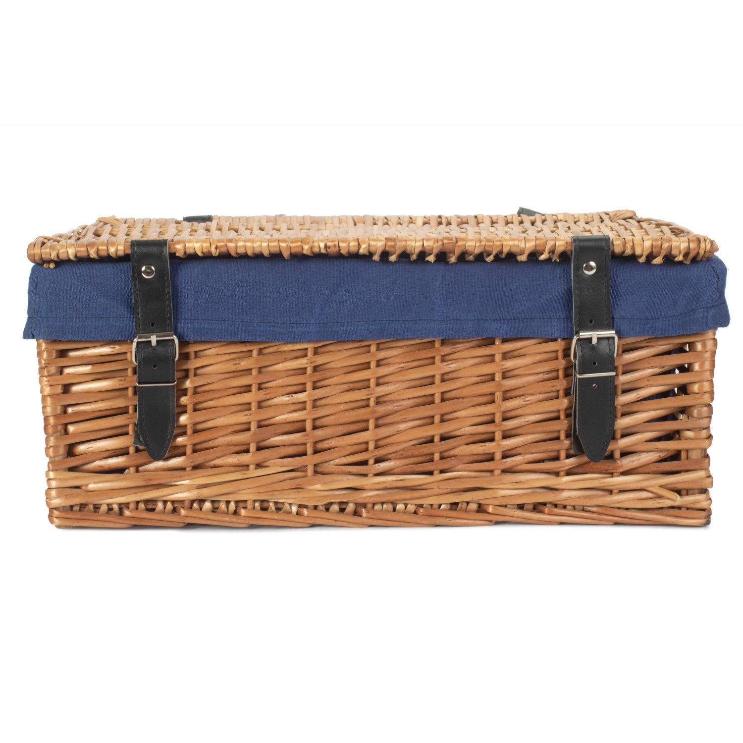 18 Inch Split Willow Hamper with Navy Blue Lining - REGN