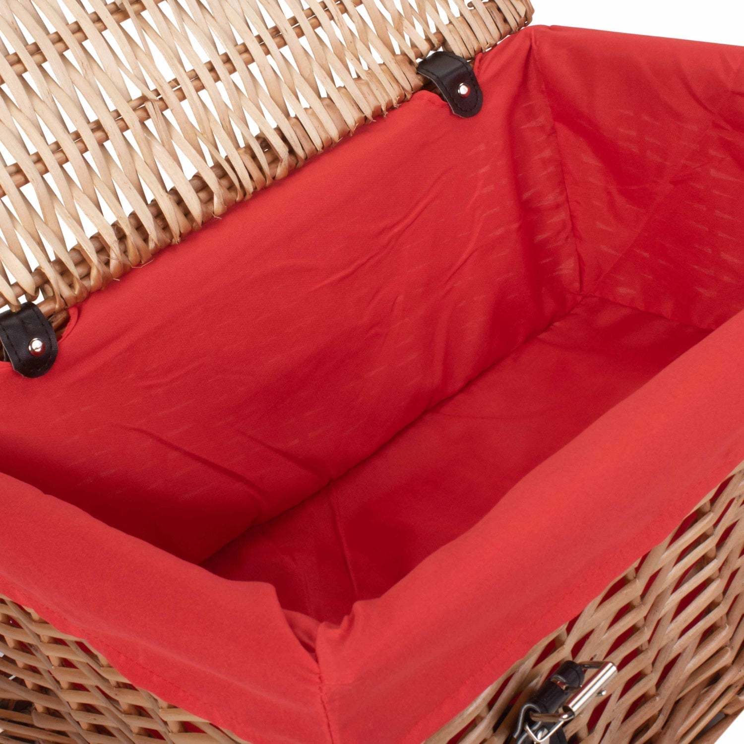 18 Inch Split Willow Hamper with Red Lining - REGN