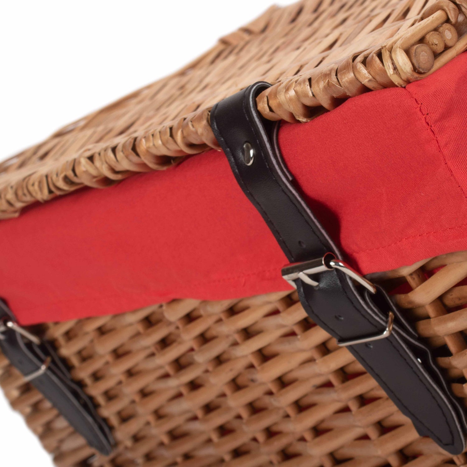 18 Inch Split Willow Hamper with Red Lining - REGN