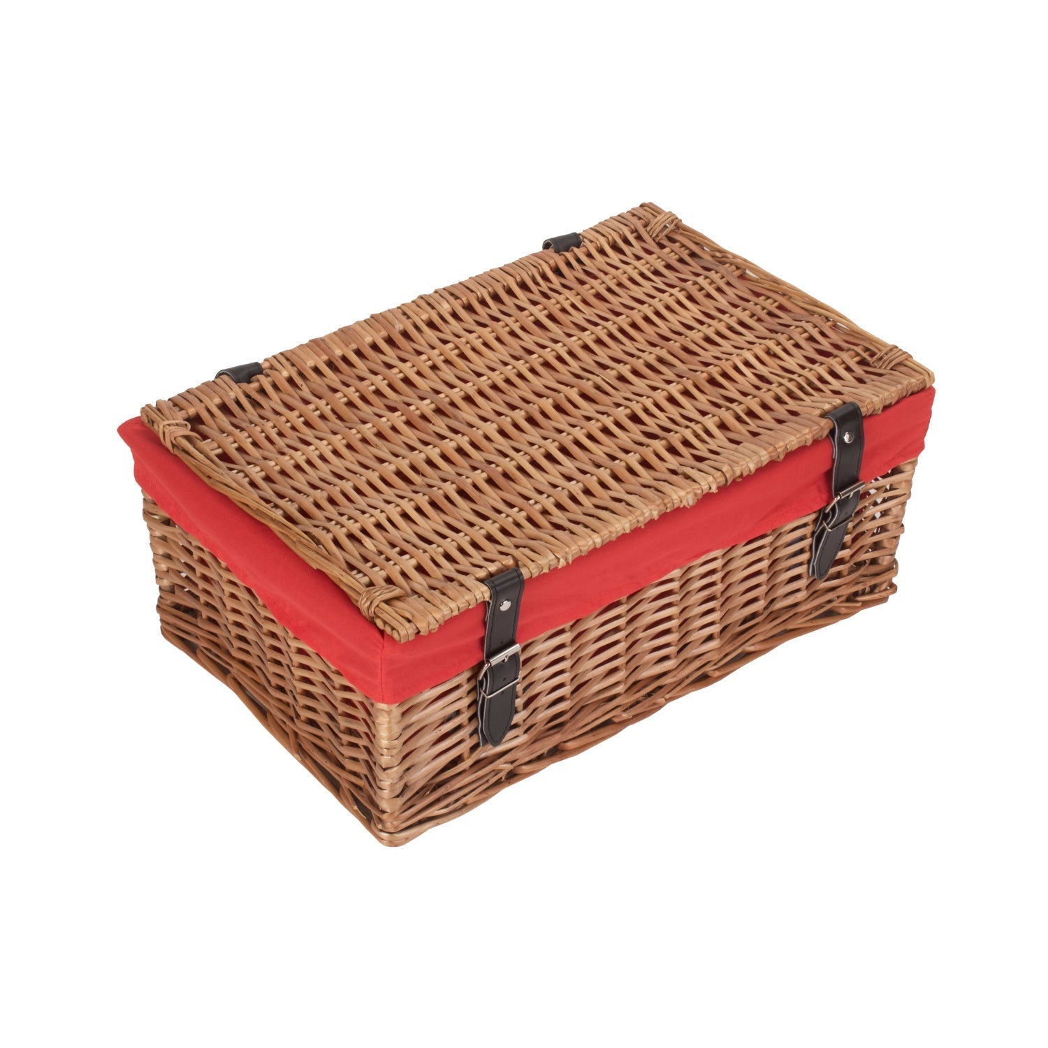 18 Inch Split Willow Hamper with Red Lining - REGN